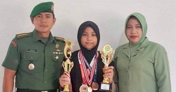 Siswi Athirah Makassar Dhiza Raih Juara 1 Olimpiade Muslim Muda Indonesia