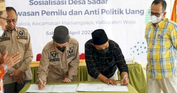 Jelang Pemilu 2024, Bawaslu Sulsel Kampanyekan Anti Politik Uang di Wajo