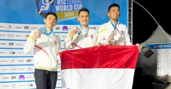 Selain Juara Dunia, Panjat Tebing Indonesia Pecahkan Rekor Dunia