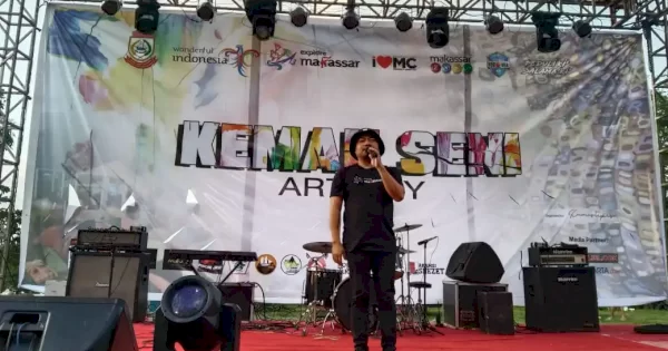 Geliat Ekonomi Kreatif Bangkit, Kadispar Makassar Buka Event Kemah Seni Art Day