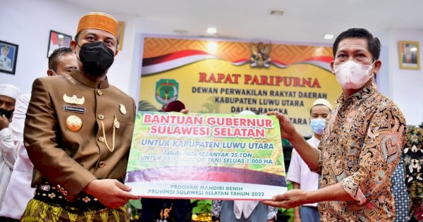 23 Tahun Luwu Utara, Gubernur Andi Sudirman Berikan Benih Unggul untuk Lahan 1000 ha