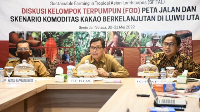 Diskusi Kelompok Terumpun yang di selenggarakan di Ruang command center kantor Bupati Luwu Utara, Senin (30/5/2022).(foto: Pemkab Lutra)