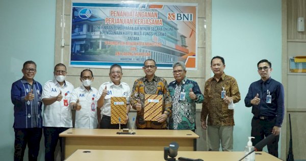 PDAM Makassar Teken MoU dengan Bank BNI, Ini Kerja Samanya