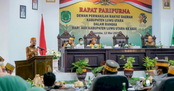 Gubernur Sudirman Beri Bantuan Rp10 M dan Bantuan Pertanian di Hari Jadi Luwu Timur