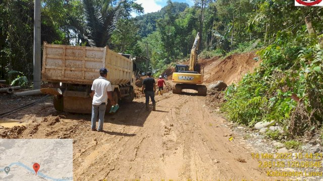 Pembangunan jalan ruas Rantepao-Sa’dan-Batusitanduk di Kabupaten Luwu sudah mulai memasuki tahap pengerjaan. (Dok Pemprov Sulsel) 