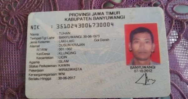 Aturan Baru: Nama &#8220;Rizal&#8221; Tidak Boleh di KTP, Tak Boleh Lewat 60 Huruf