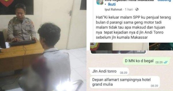 Geng Motor Sasar Penjual Martabak, Fotonya Viral di Grup FB