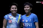 Final Indonesia Masters 2022: Apri/Siti Lawan Juara Dunia, Fajar/Rian vs Debutan