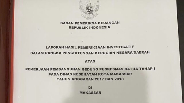 Tuntutan JPU untuk Ilham Abaikan Hasil Audit BPK pada Pembangunan Puskesmas Batua