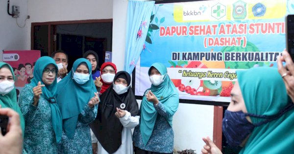 Cegah Stunting Ketua PKK Takalar Launching Dashat di Kampung Berkualitas