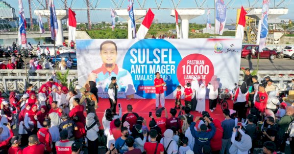 Andi Sudirman Lepas Sulsel Anti Mager Gerakan 10.000 Langkah Per Hari