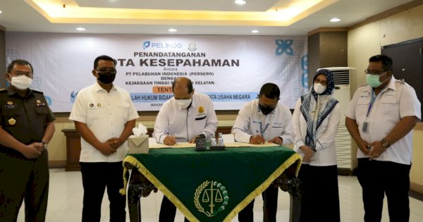 Saling Sinergi, Pelindo Regional 4 dan Kajati Sulsel Teken MoU