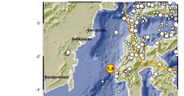 Gempa Magnitudo 5,8 Guncang Mamuju, Terasa hingga Pinrang