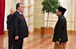 Dubes Fadjroel Rachman Serahkan Surat Kepercayaan kepada Presiden Tajikistan