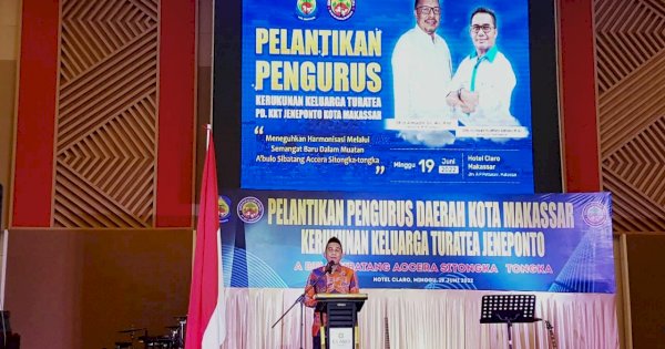 Di Pelantikan KTT, Rudianto Lallo Kisahkan Kiprah Orang Jeneponto di Makassar