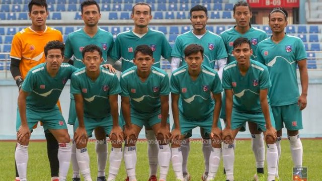 Skuad Timnas Nepal yang tampil di Kualifikasi Piala Asia 2023. (foto: ig/@theanfaofficial) 