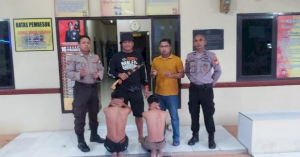 Hendak Ikut Perang Kelompok, 2 Remaja Ditangkap Lengkap dengan Sejam 