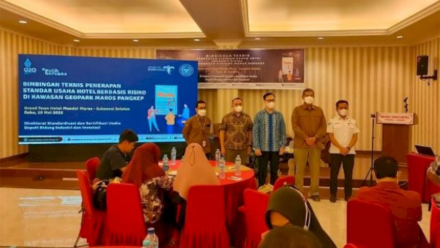 Pelaku Industri Hotel di Geopark Maros Dapat Bimbingan Kemenparekraf RI