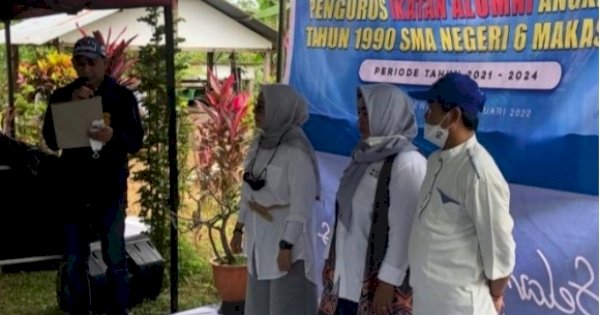 Rudianto Lallo Kukuhkan Pengurus IKA SMAN 6 Makassar Angkatan 90