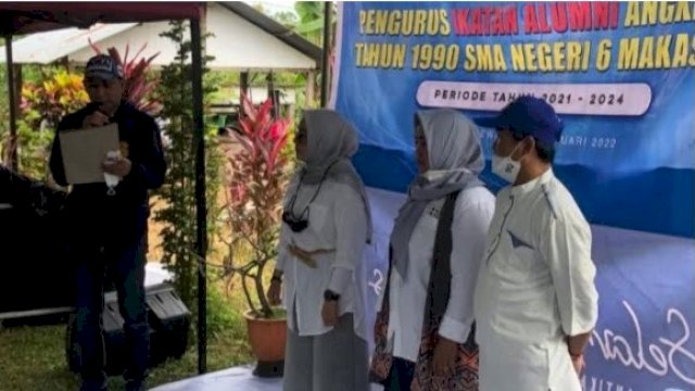 Rudianto Lallo Kukuhkan Pengurus IKA SMAN 6 Makassar Angkatan 90