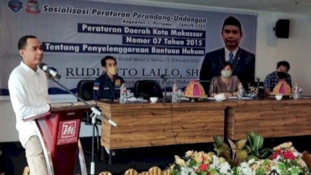 Sosialisasi Perda, Ketua DPRD Makassar Tegaskan Masyarakat Berhak Dapat Bantuan Hukum