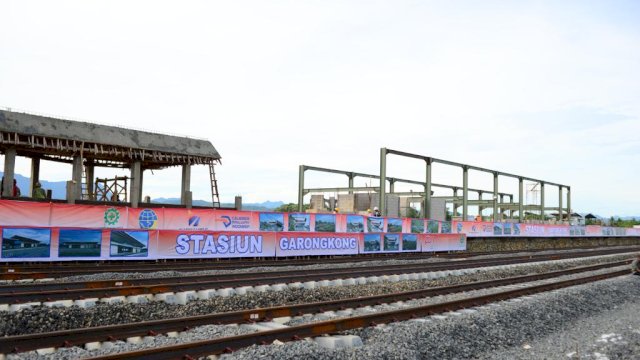 Dokumentasi proyek Kereta di Sulsel. (foto: IST)