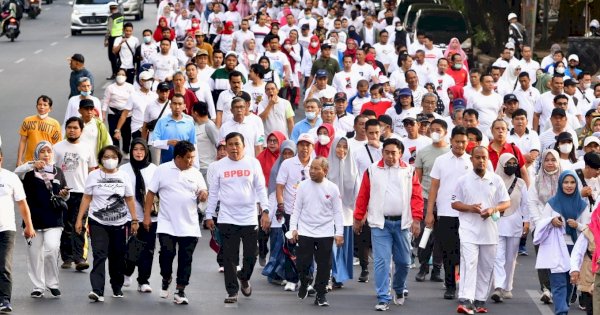 Gubernur Lepas Peserta Sulsel Anti Mager 10.000 Langkah