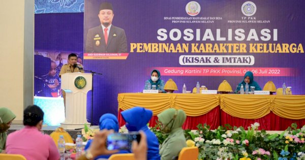 PKK Sulsel Gandeng Dinas PMD Gelar Sosialisasi Pembinaan Karakter Keluarga