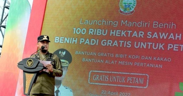 Bantuan Benih Padi Andalan Pemprov Sulsel Sudah Tersalurkan 100%