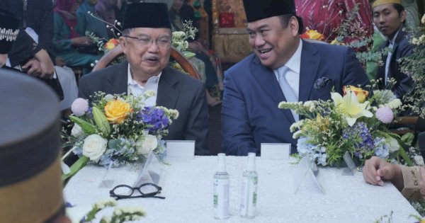 Akrabnya JK dan Rachmat Gobel di Acara Nikahan Putri Fatimah Kalla