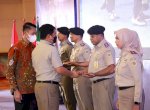 Pegawai Kementerian ATR/BPN Kini Punya Baret dan Tongkat Komando