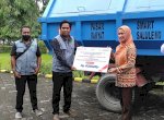 Bupati Indah Apresiasi Bantuan Bak Sampah dari BNI, Difungsikan di Pasar Salulemo