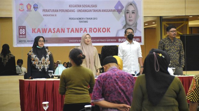 Budi Hastuti Sosialisasikan Perda Nomor 4 Tahun 2013 Tentang Kawasan Tanpa Rokok (KTR)