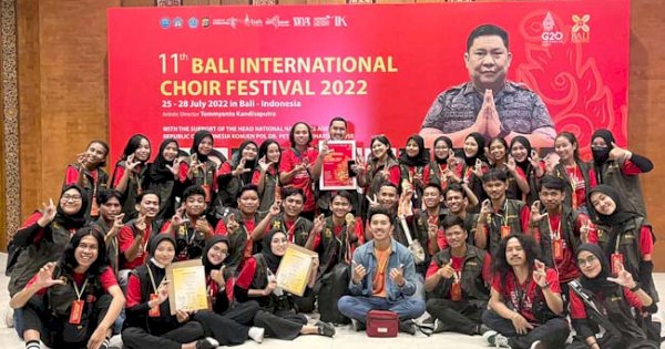 Phinisi Choir UNM Raih 2 Emas di Ajang Bali International Choir Festival