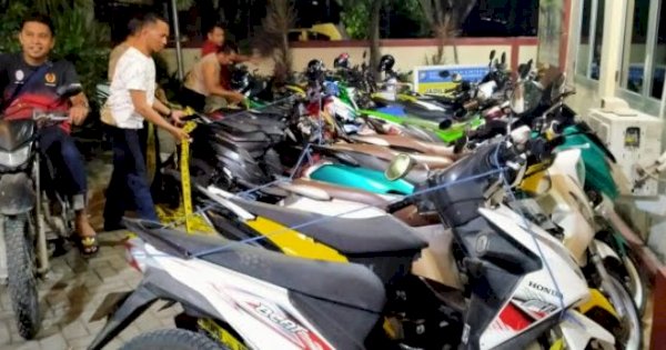 Area Stadion Barombong Dijadikan Lokasi Balap Liar, Polisi Sita Puluhan Motor