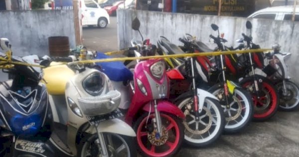 Ikut Balap Liar hingga Pakai Knalpot Brong, Polisi Sita 7 Motor di Makassar