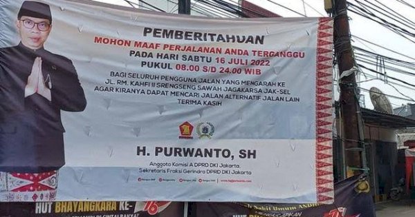 Acara Nikahan Anak Anggota DPRD Jakarta Tak Mau &#8220;Diganggu&#8221;, Lurah Buat Surat Edaran