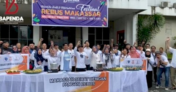 Bapenda Makassar Bagi Makanan, Firman Pagarra: Ayo Biasakan Merebus