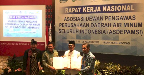 Asdepamsi dan Perpamsi Buat Deklarasi Lombok, Dewas PDAM Makassar Turut Serta