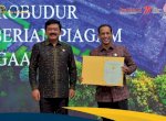 Kementerian ATR/BPN Serahkan Sertifikat Candi Borobudur ke Kemendikbudristek