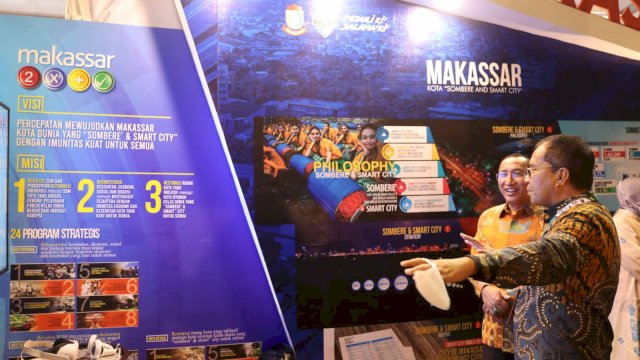 Wali Kota Makassar Moh Ramdhan Pomanto saat berada di both Pemkot Makassar di Asosiasi Pemerintah Kota Seluruh Indonesia (APEKSI) 2022. (Foto: ist)