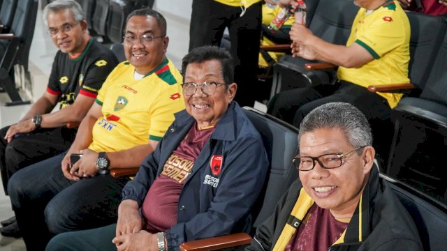 Nobar Bersama Aksa Mahmud, Taufan Pawe Kagum Permainan PSM Makassar