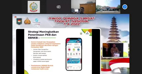 Gubernur Andi Sudirman Narasumber Rakor Pembina SAMSAT Tingkat Nasional 2022