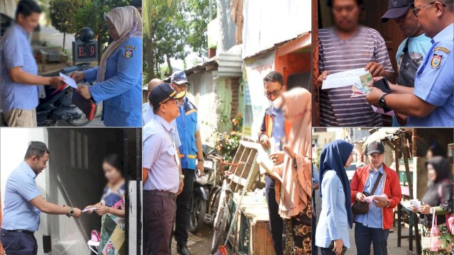 Seluruh direksi, pejabat, dan karyawan Perumda Air Minum (PDAM) Kota Makassar kembali turun ke rumah pelanggan melakukan penagihan serentak, pada Senin (29/8/2022).