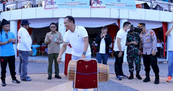 Gelorakan Hari Kemerdekaan, Bupati  Canangkan Takalar Merdeka Sampah