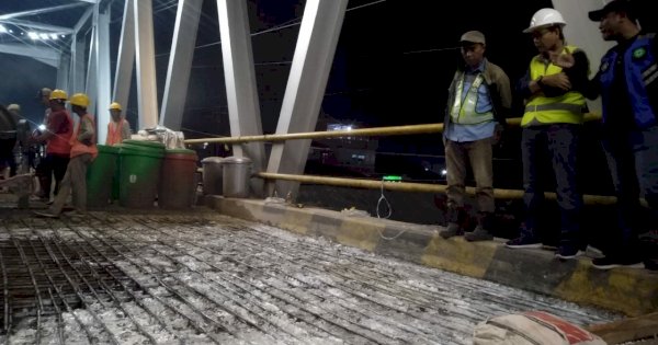 Wabup Suaib Harap Jembatan Masamba Segera Rampung Tanpa Kendala