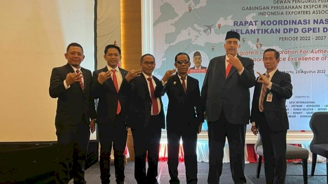 Ketua Gabungan Perusahaan Ekspor Indonesia (GPEI) Sulsebar Arief R Pabettingi menghadiri Rapat Koordinasi Nasional (Rakornas) Gabungan Perusahan Ekspor Indonesia Dewan Pimpinan Pusat (DPP) GPEI di Jakarta, pada 25 Agustus 2022.