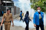 Sambut HUT RI 77, KNPI Makassar Lakukan Fogging di Lorong Wisata