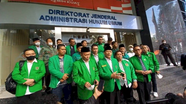 Kubu Mardiono mengajukan struktur kepengurusan baru ke Kemenkumham. (Istimewa) 