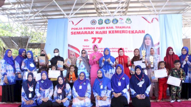 Jelang 17 Agustus, Ratusan Murid TK di Takalar Ikuti Lomba Membatik Siborita